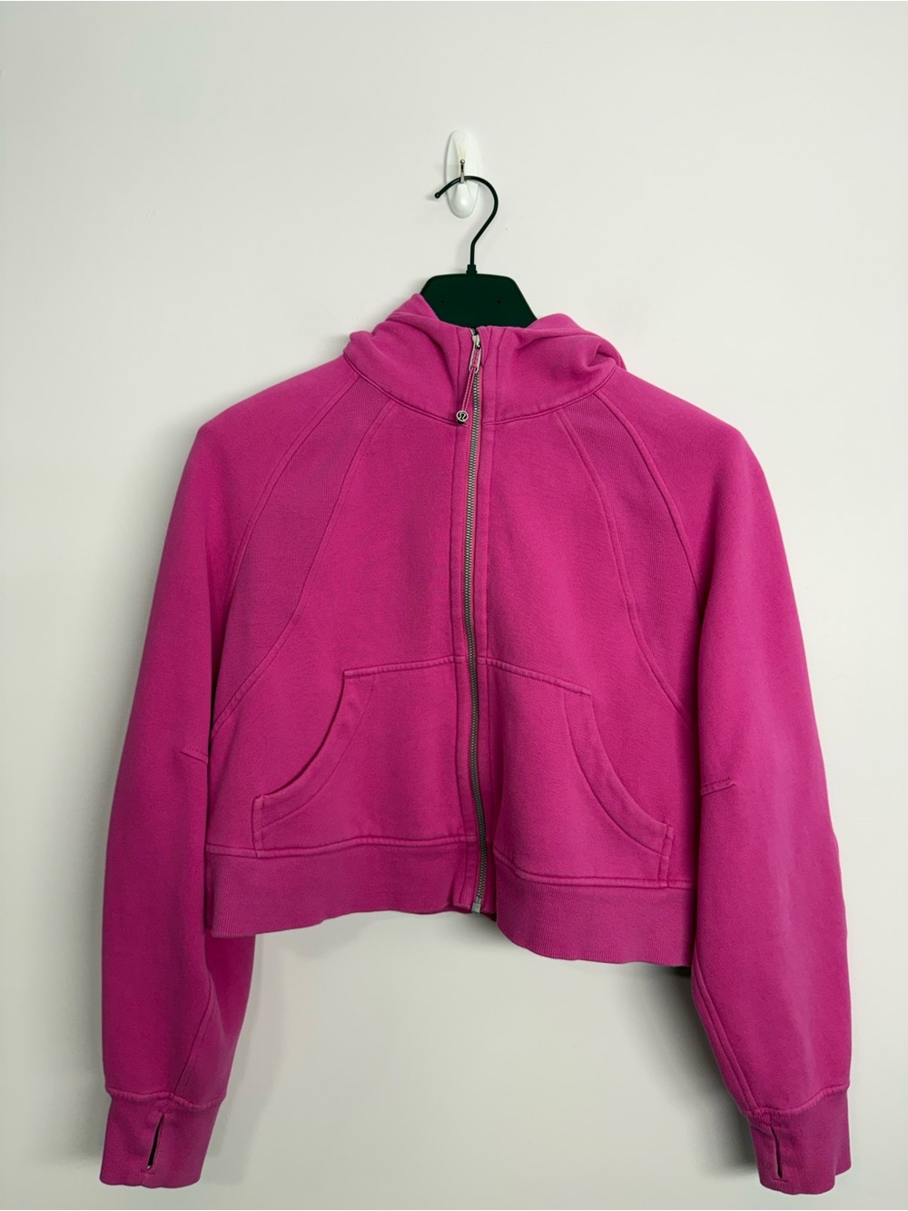 Lululemon Scuba Oversized Full Zip Sonic Pink Size XS/S